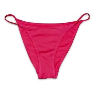La La Swim Bikini Bottoms Swimwear Stretchable Brazilian Cut Pink Women's M NWOT
